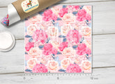 Peonies and Roses Patterned Adhesive Vinyl 367